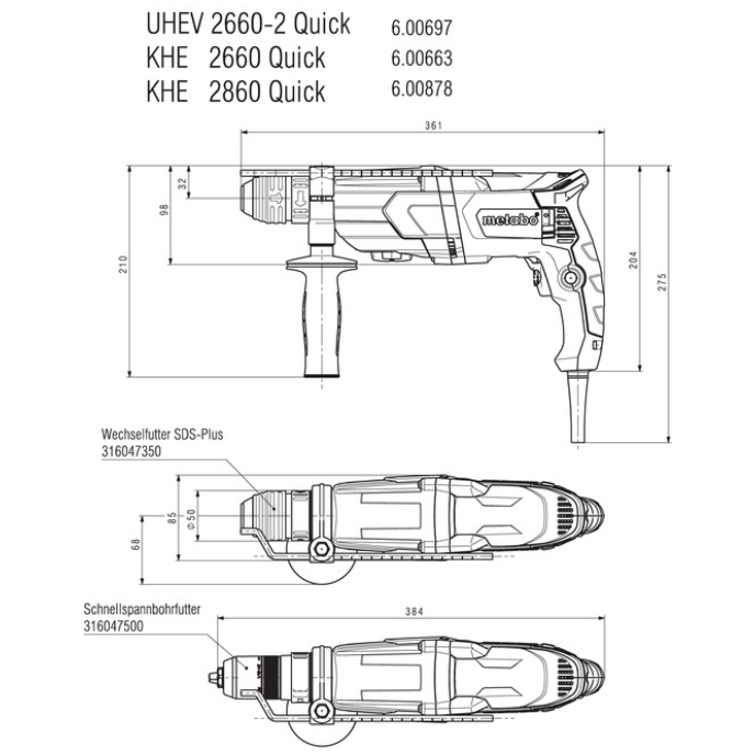 VRTALNO KLADIVO UHE 2660 -2 Quick slika