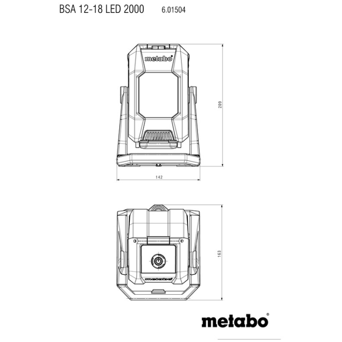 SVETILKA LED METABO BSA 12-18 LED 2000 slika